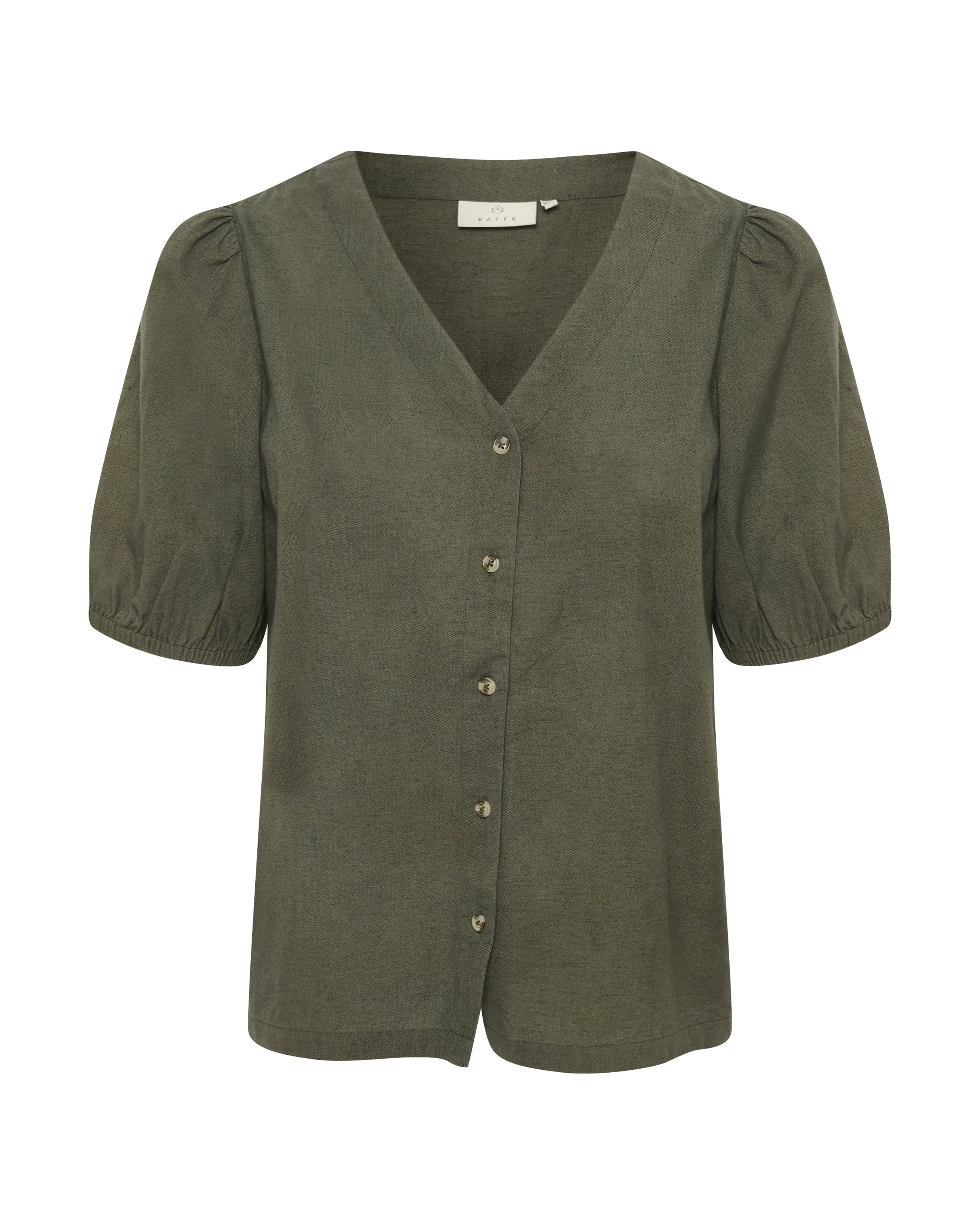 Kaffe Blouse 'Vigga' in Groen: voorkant