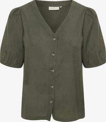 Kaffe Pluus 'Vigga', värv roheline: eest vaates