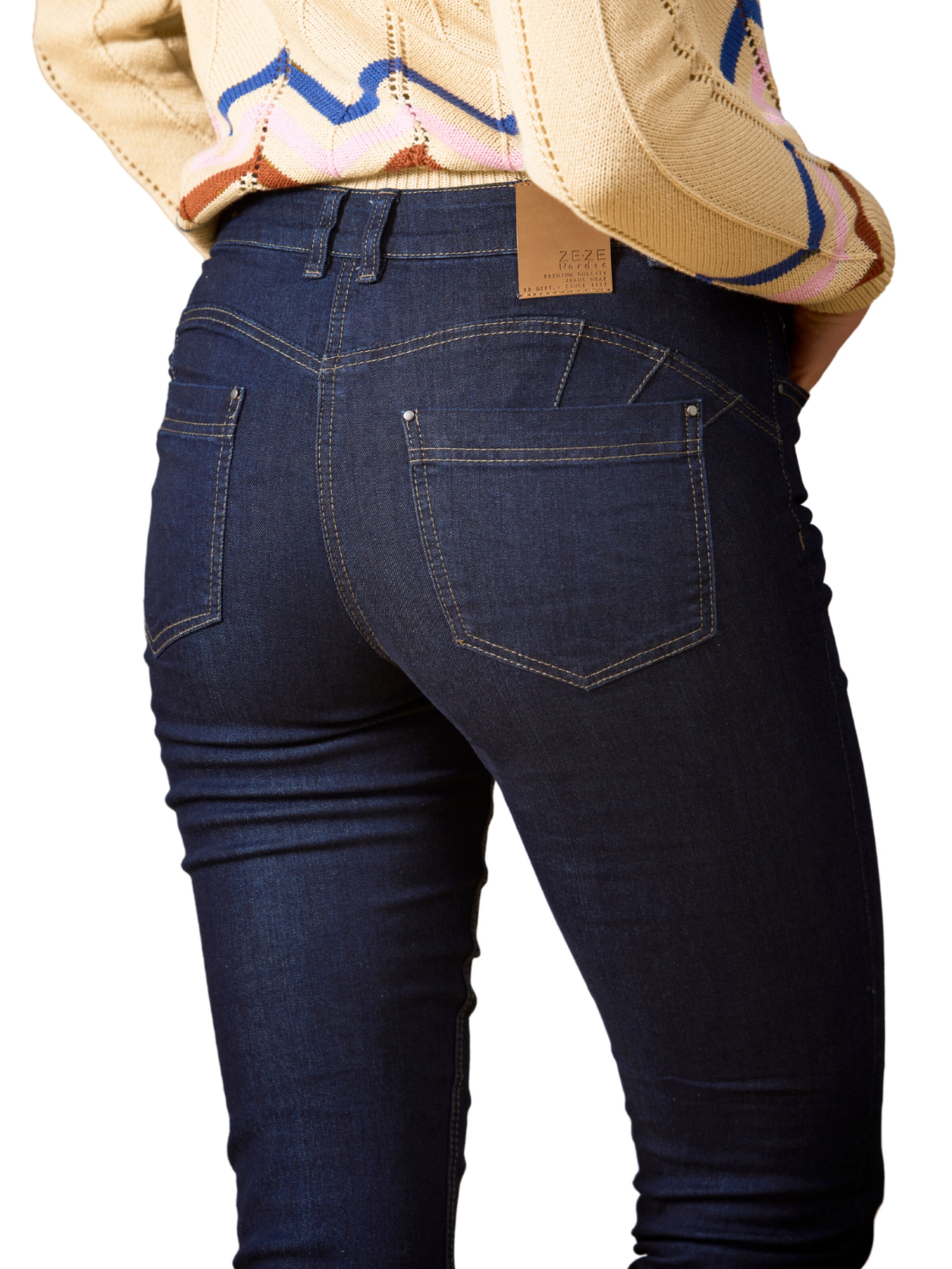 ze-ze Slimfit Jeans 'Shape 1 20' in Blauw