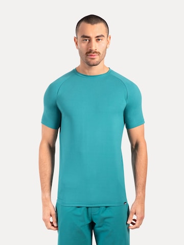 Smilodox T-Shirt Delian Casual Fit in Blau: Vorderseite