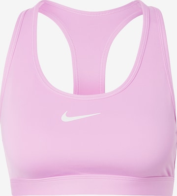 rozā NIKE Sporta krūšturis 'SWOOSH': no priekšpuses