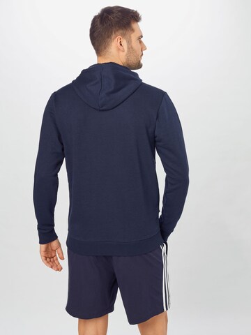 mėlyna ADIDAS SPORTSWEAR Sportinio tipo megztinis 'Essentials 3-Stripes'