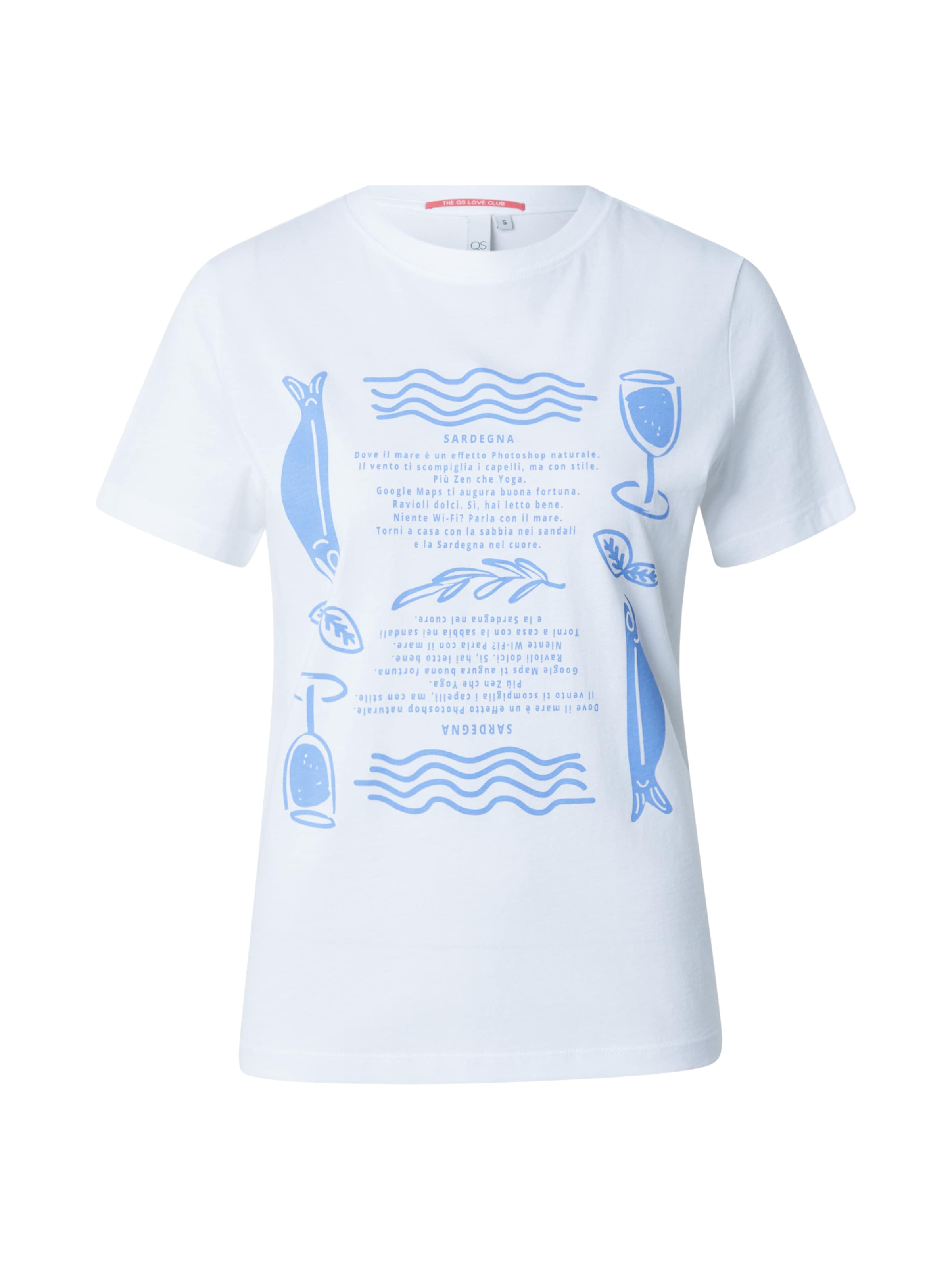 QS T-Shirt in Weiß: Vorderseite