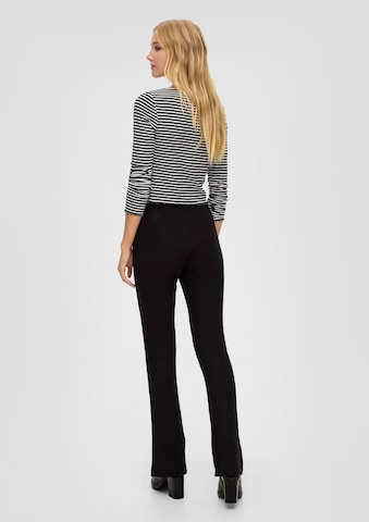 évasé Pantalon QS en noir