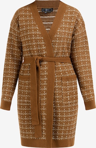 Cardigan faina en marron : devant