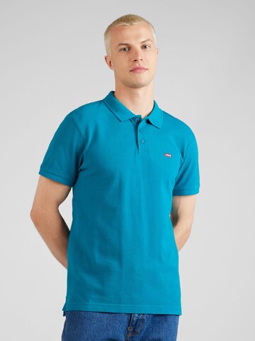 LEVI'S ® T-shirt 'Housemark Polo' i grön: framsida