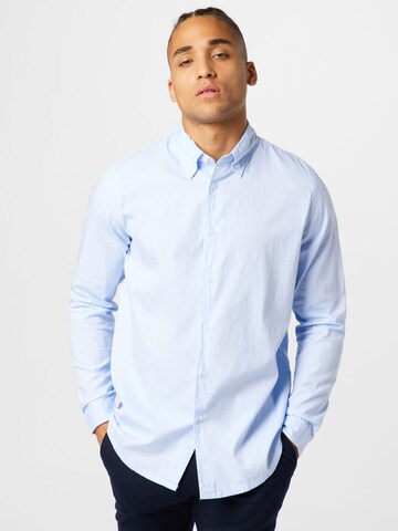 AMERICAN VINTAGE Regular fit Button Up Shirt 'CHEMISE' in Blue: front