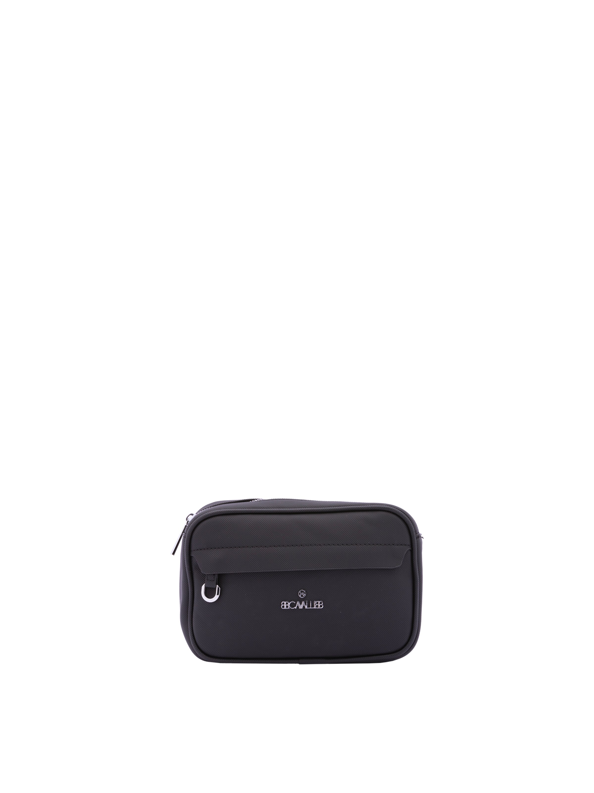 Marsupio 'Marsupio B Cavalli con zip e tracolla regolabile - 23x15x6 cm' di B. Cavalli in nero: frontale