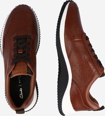 CLARKS Sneaker 'Puxton' in Braun