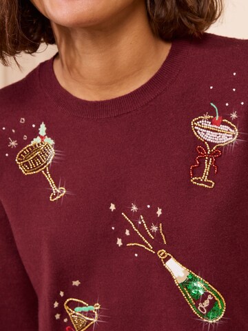 Friends Like These Pullover 'Christmas' i rød