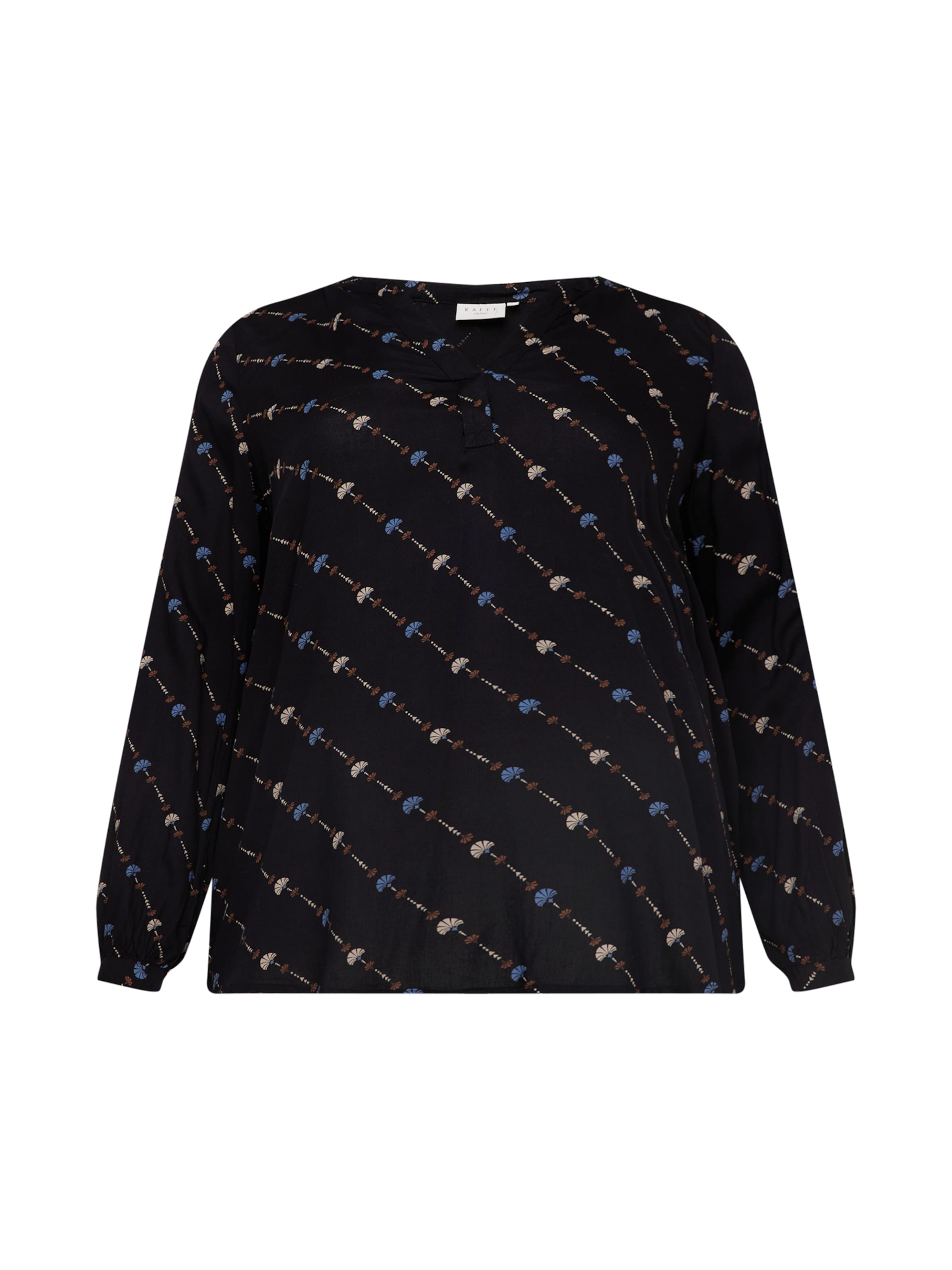 KAFFE CURVE - Blusa 'Lenna Tilly' em preto: frente