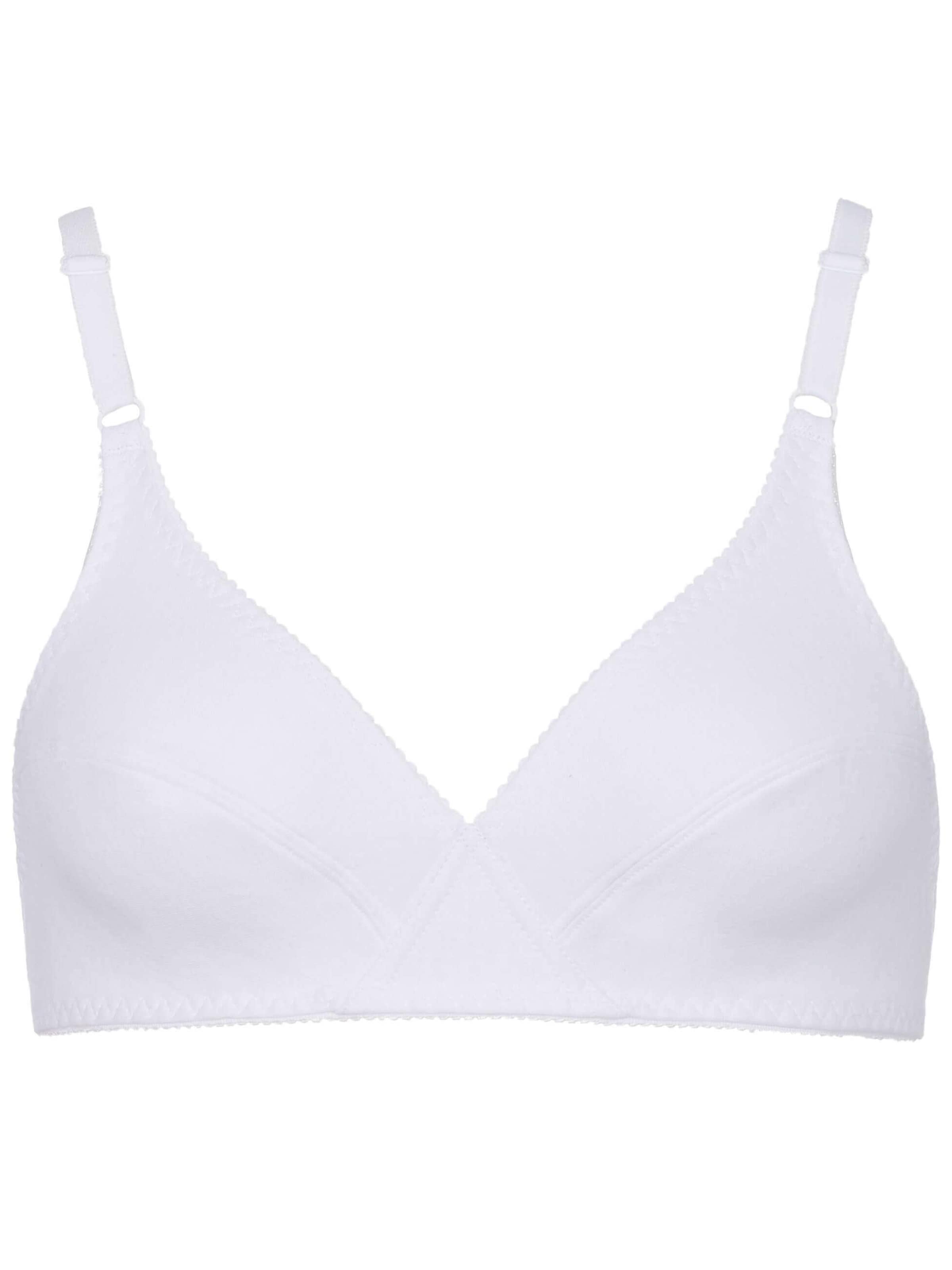 BeeDees Triangel BH 'Soft-BH Rock'n'Roll N'‌ in Weiß: Vorderseite