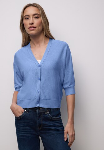 STREET ONE Knit Cardigan in Blue: front