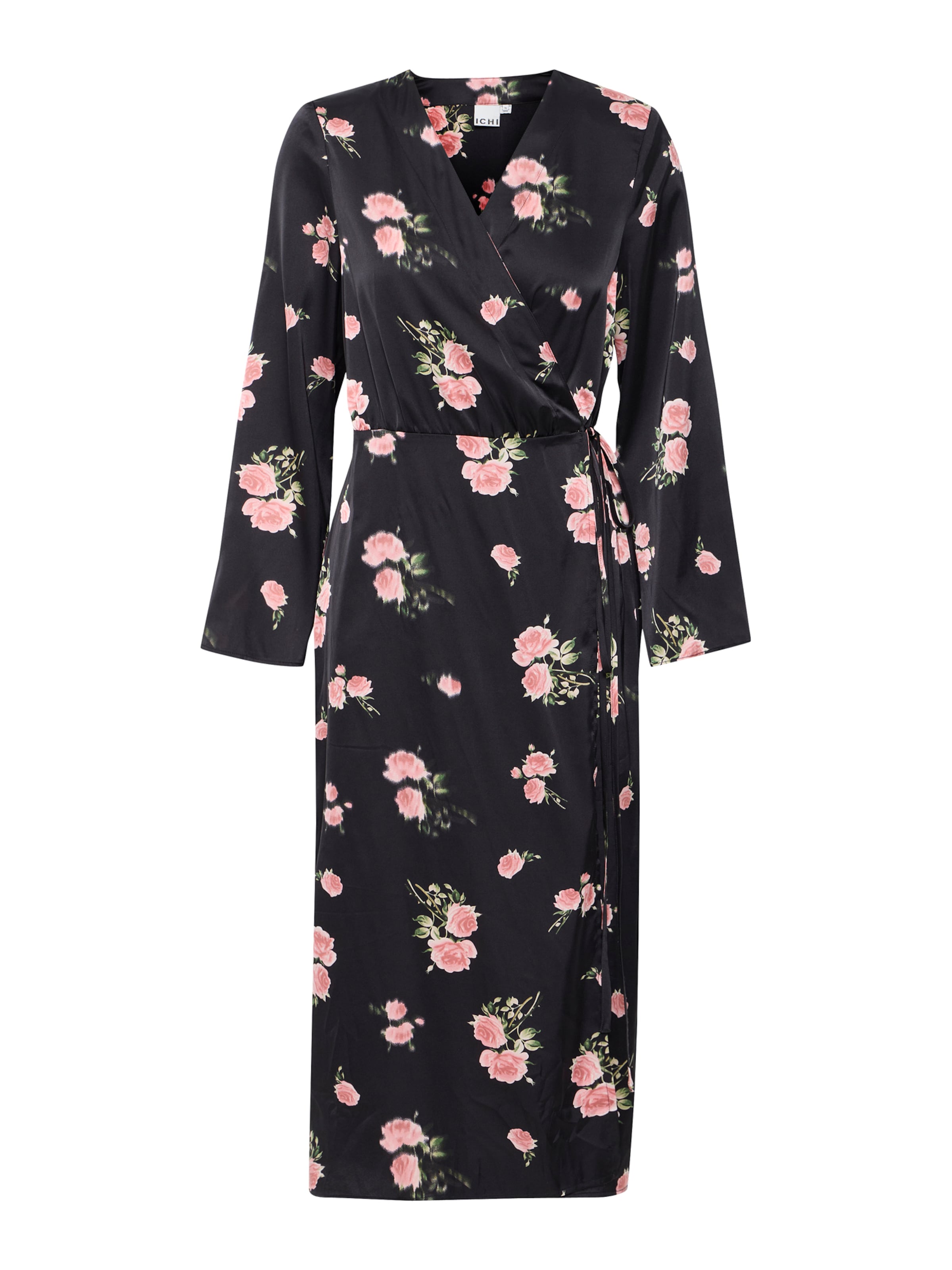ICHI Dress 'IX ROSE' in Black: front