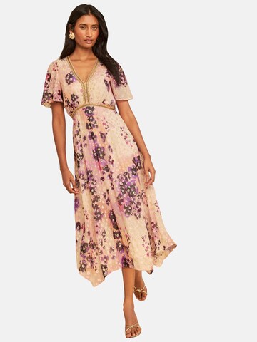 love & roses Jurk in Beige: voorkant