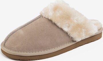 Minnetonka Hjemmesko 'Chesney' i beige: forside