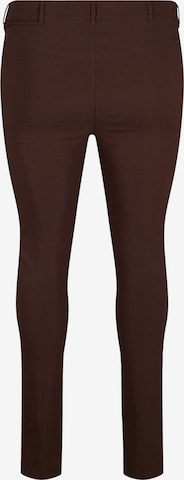 Zizzi - Skinny Pantalón 'JEVA' en marrón