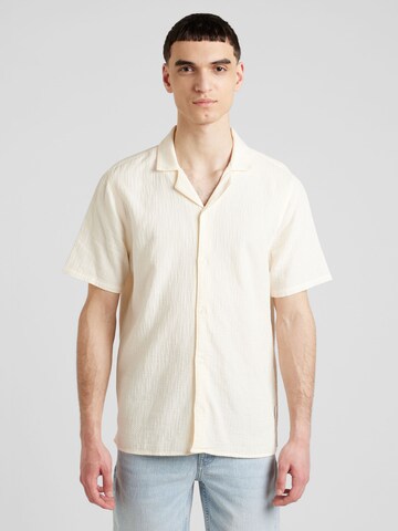 HOLLISTER - Ajuste regular Camisa 'MAR4' en blanco: frente