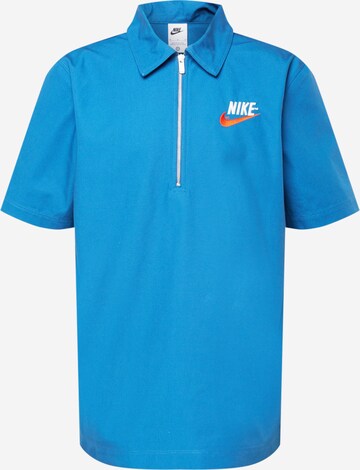 T-Shirt Nike Sportswear en bleu : devant