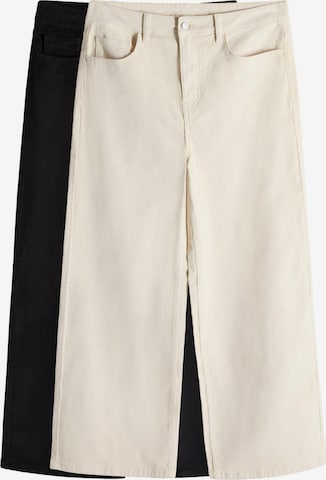 The Set Wide Leg Housut värissä beige: etupuoli