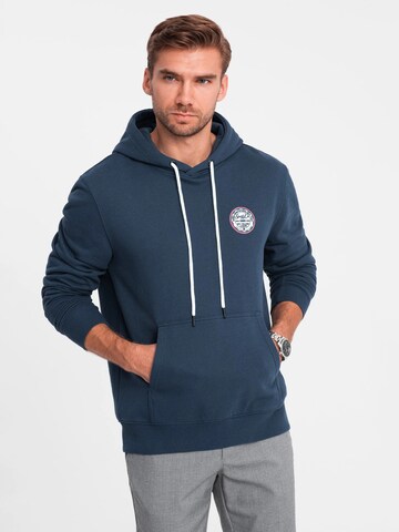 Ombre Sweatshirt 'OM-SSNZ-0144' in Blauw: voorkant