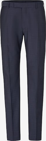 STRELLSON Slim fit Pleated Pants 'Madden' in Blue: front