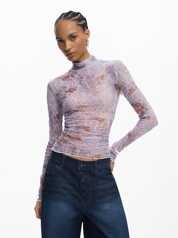 Desigual Тениска в лилав: отпред