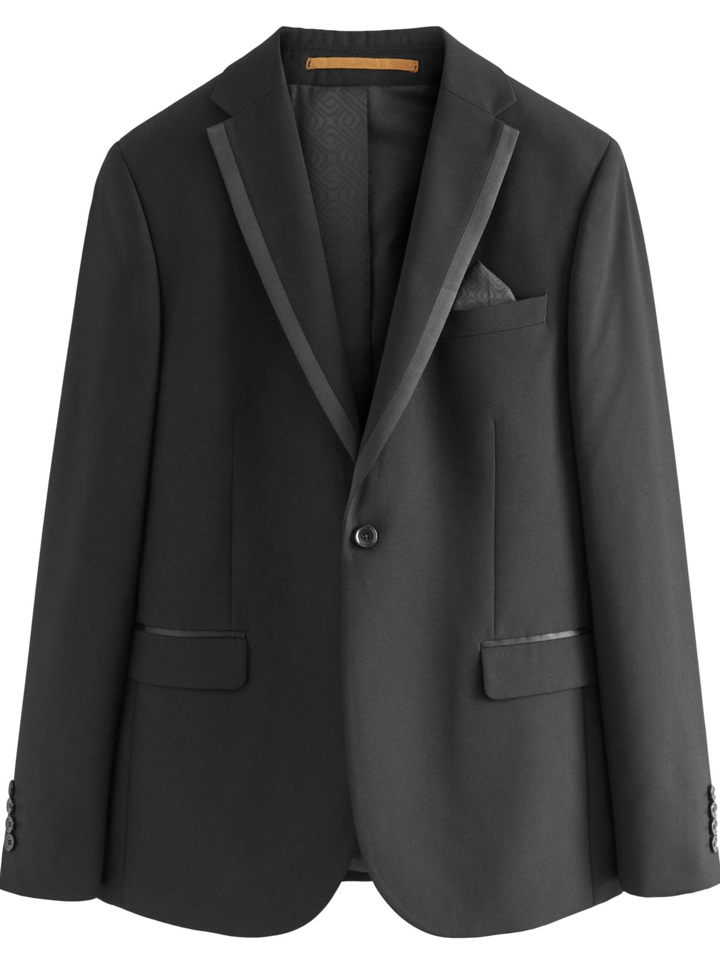 NextRegular Fit Sako - crna boja: prednji dio