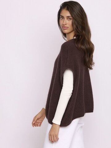 Lilavie Knitted Vest ' Ninaa ' in Brown