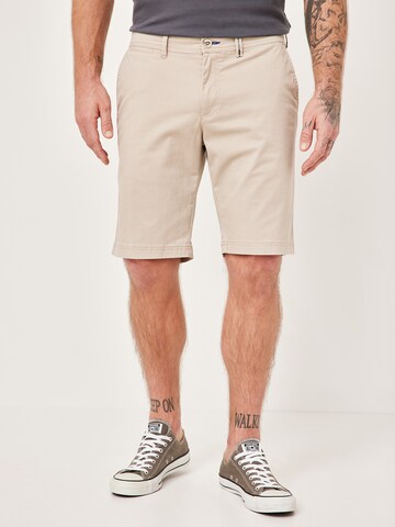 REDPOINT Slim fit Chino Pants in Beige: front