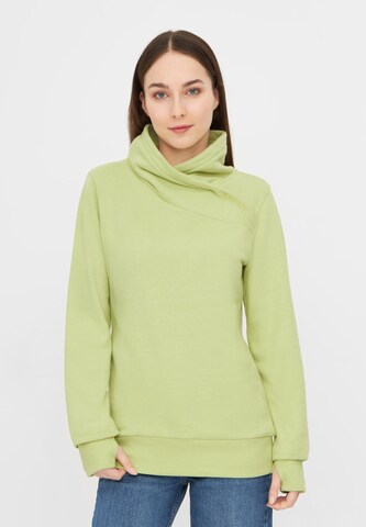 BENCH Sweatshirt in Grün: Vorderseite
