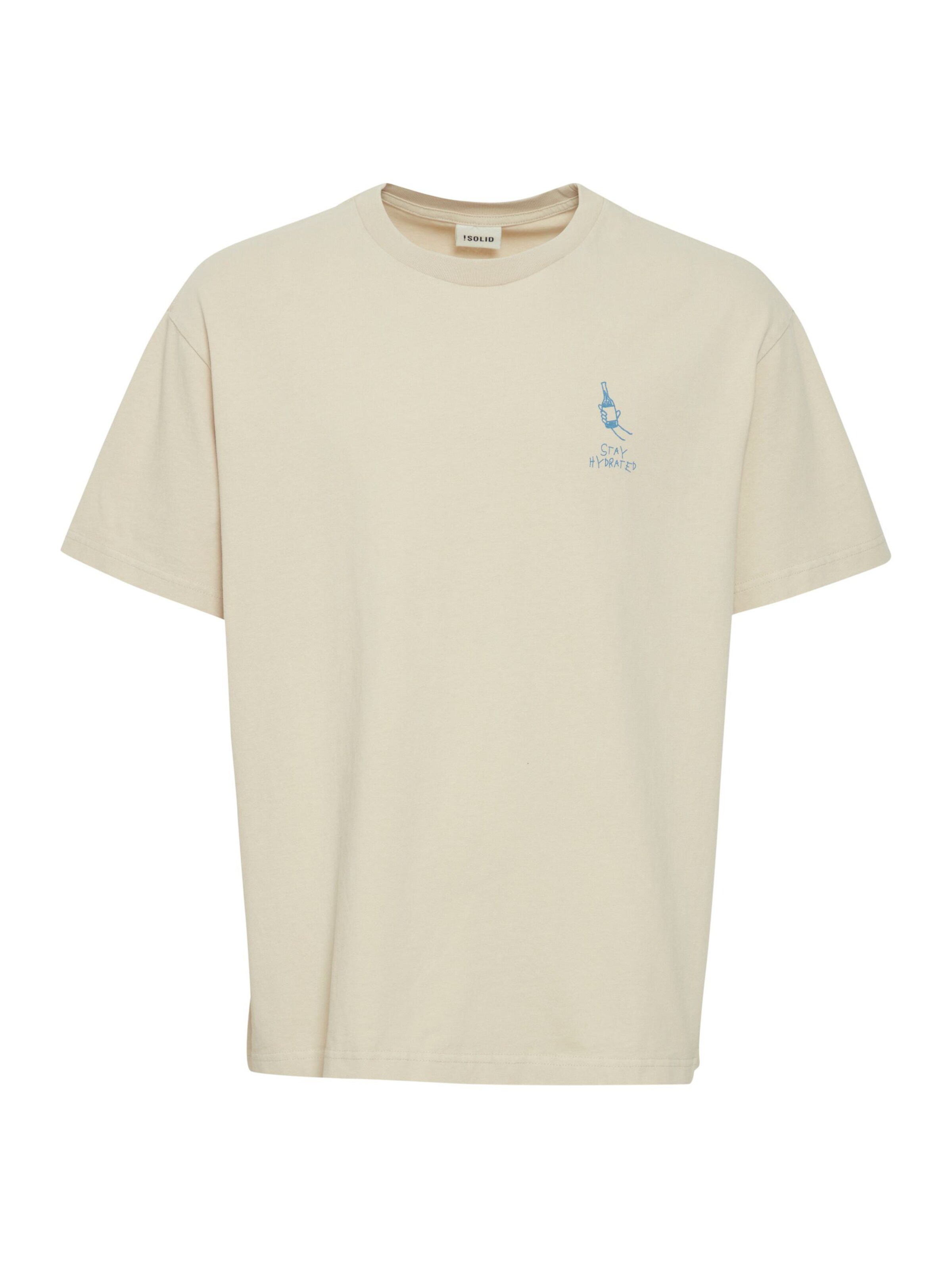 !Solid - Camiseta 'SDIsmail Backprint' en beige: frente