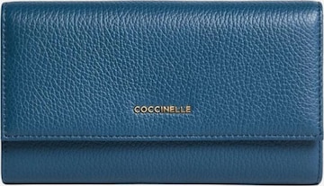 Coccinelle Wallet 'COCCINELLE METALLIC 26 148' in Blue: front