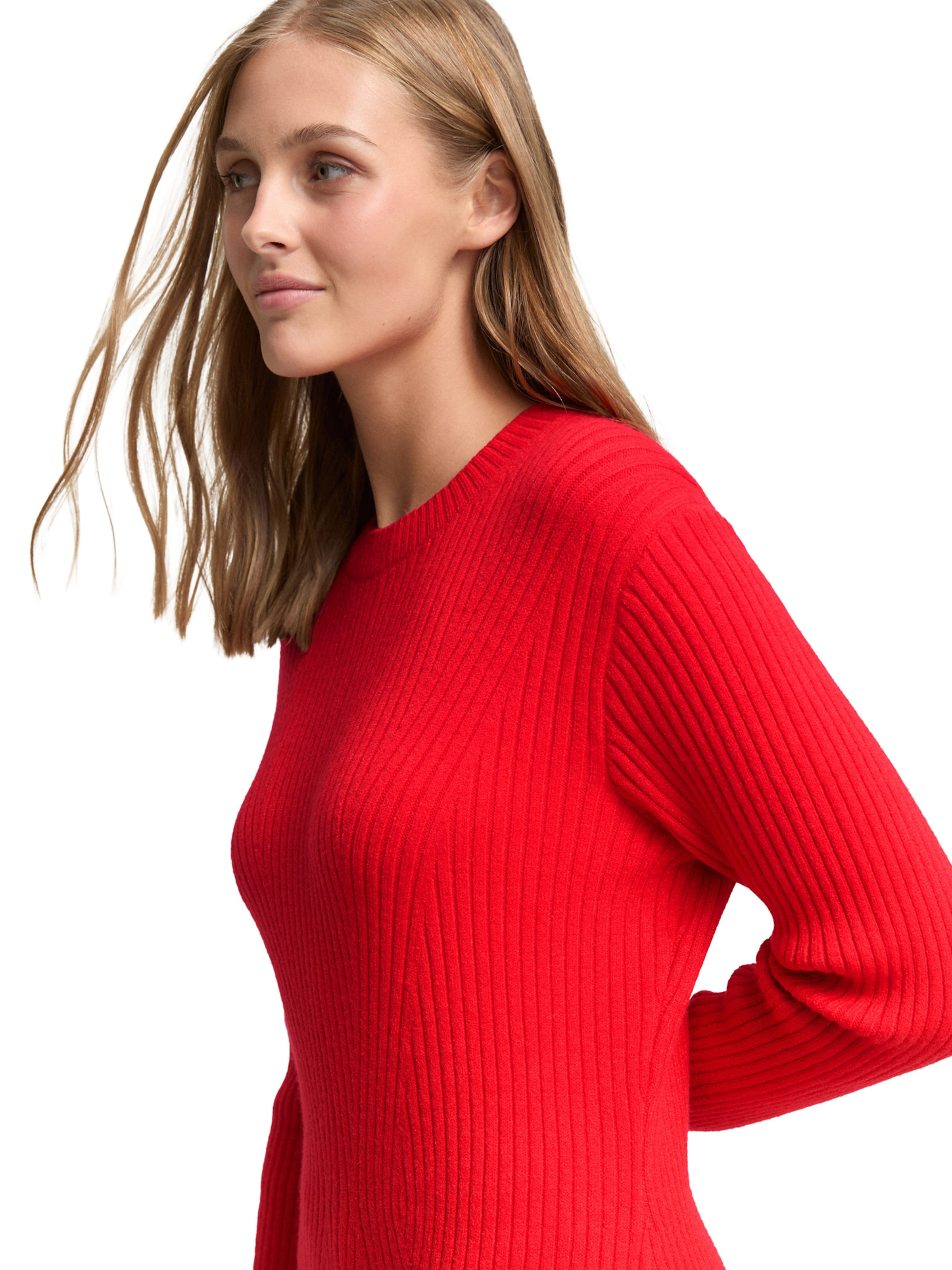 TOM TAILOR DENIM Трикотажное платье в Красный