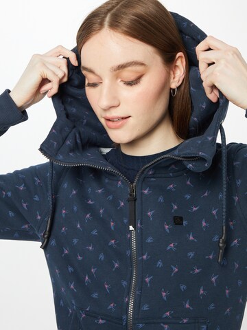 Alife and Kickin Zip-Up Hoodie 'YasminAK' in Blue