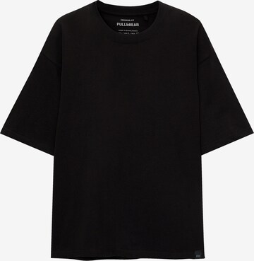 T-Shirt Pull&Bear en noir : devant