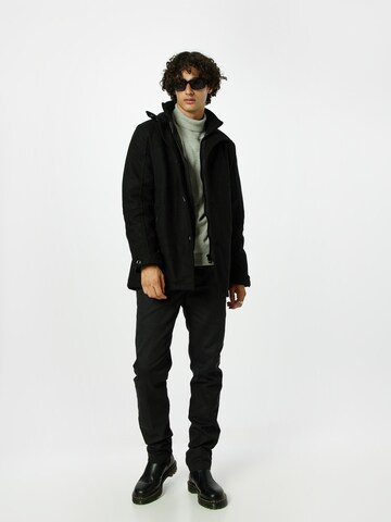 INDICODE JEANS Between-Season Jacket 'Clark' in Black