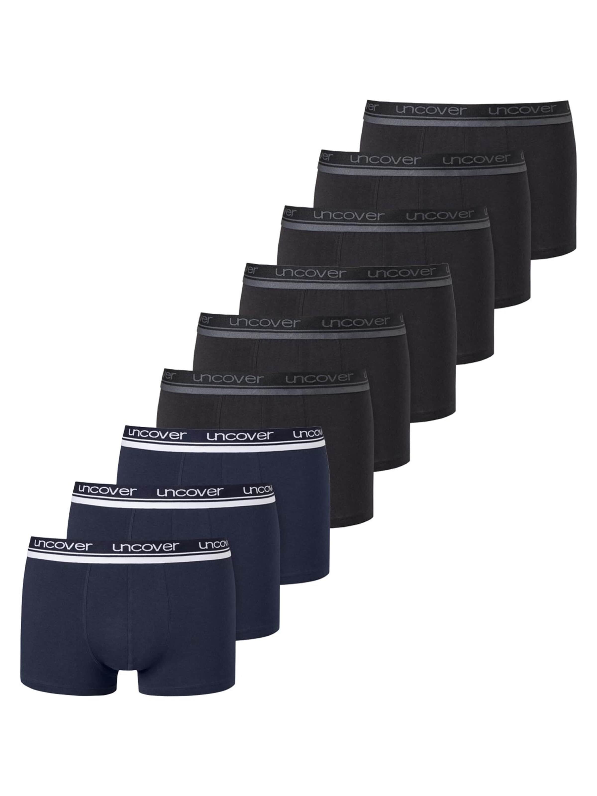 uncover by SCHIESSER Boxershorts 'Basic'‌‌‌ in Schwarz: Vorderseite