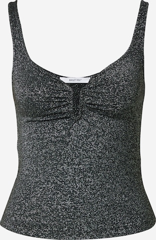 ABOUT YOU Top 'Caya' in Black: front