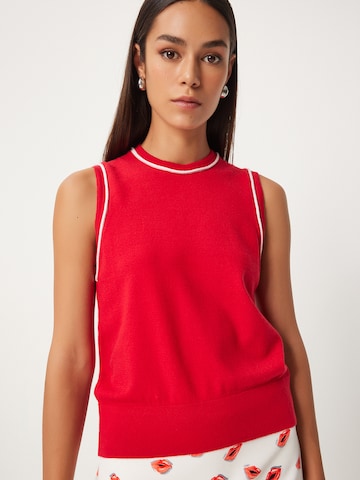 Happiness İstanbul Vyšívaný top - Červená