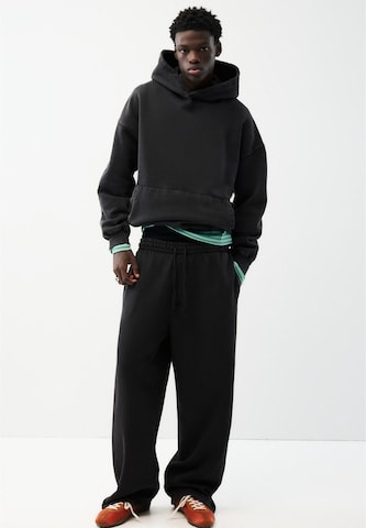 Pull&Bear Baggy Byxa 'STWD' i svart