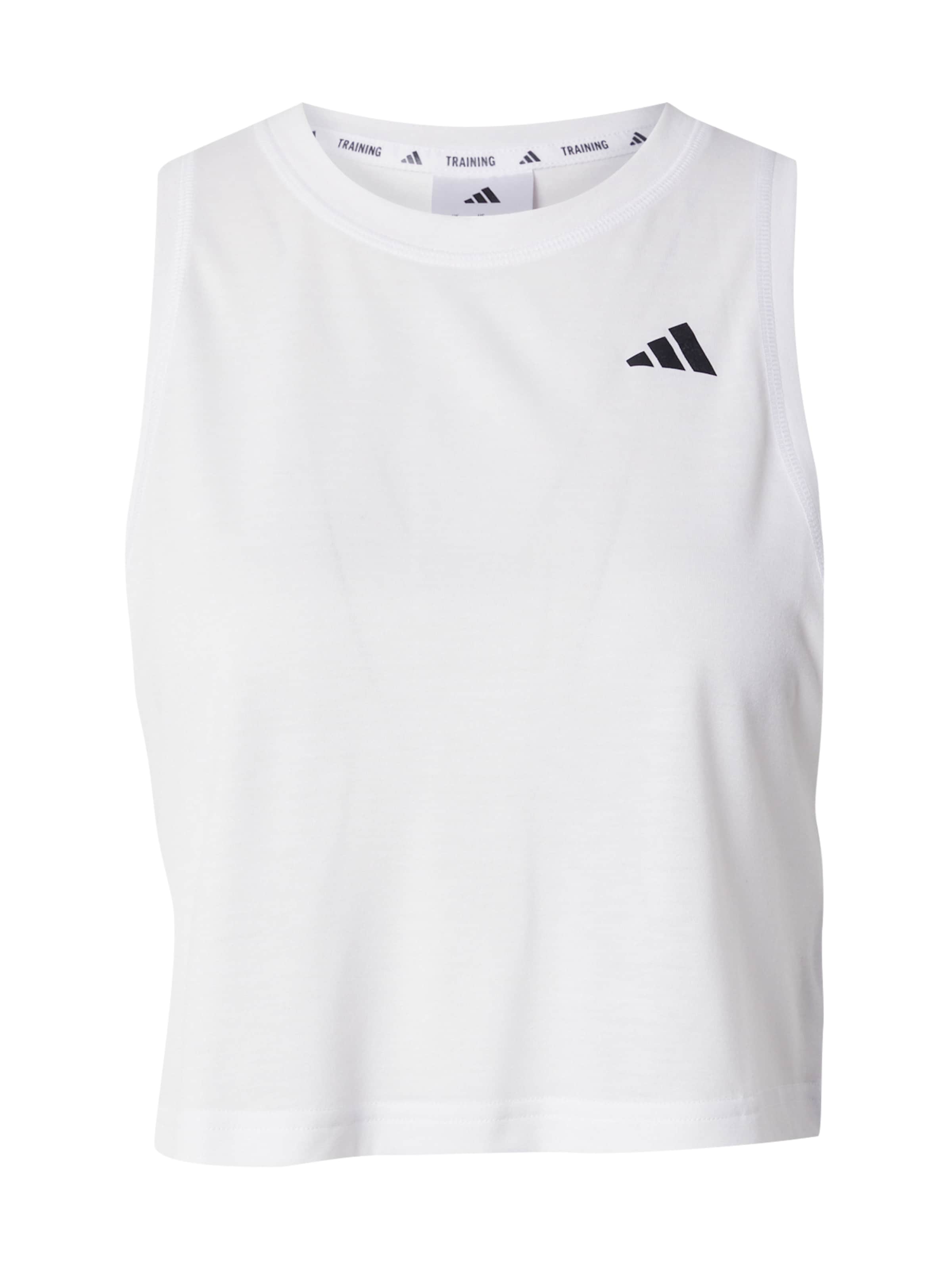 ADIDAS PERFORMANCE - Top desportivo em branco: frente