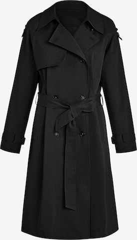 Manteau mi-saison Imily Bela en noir : devant