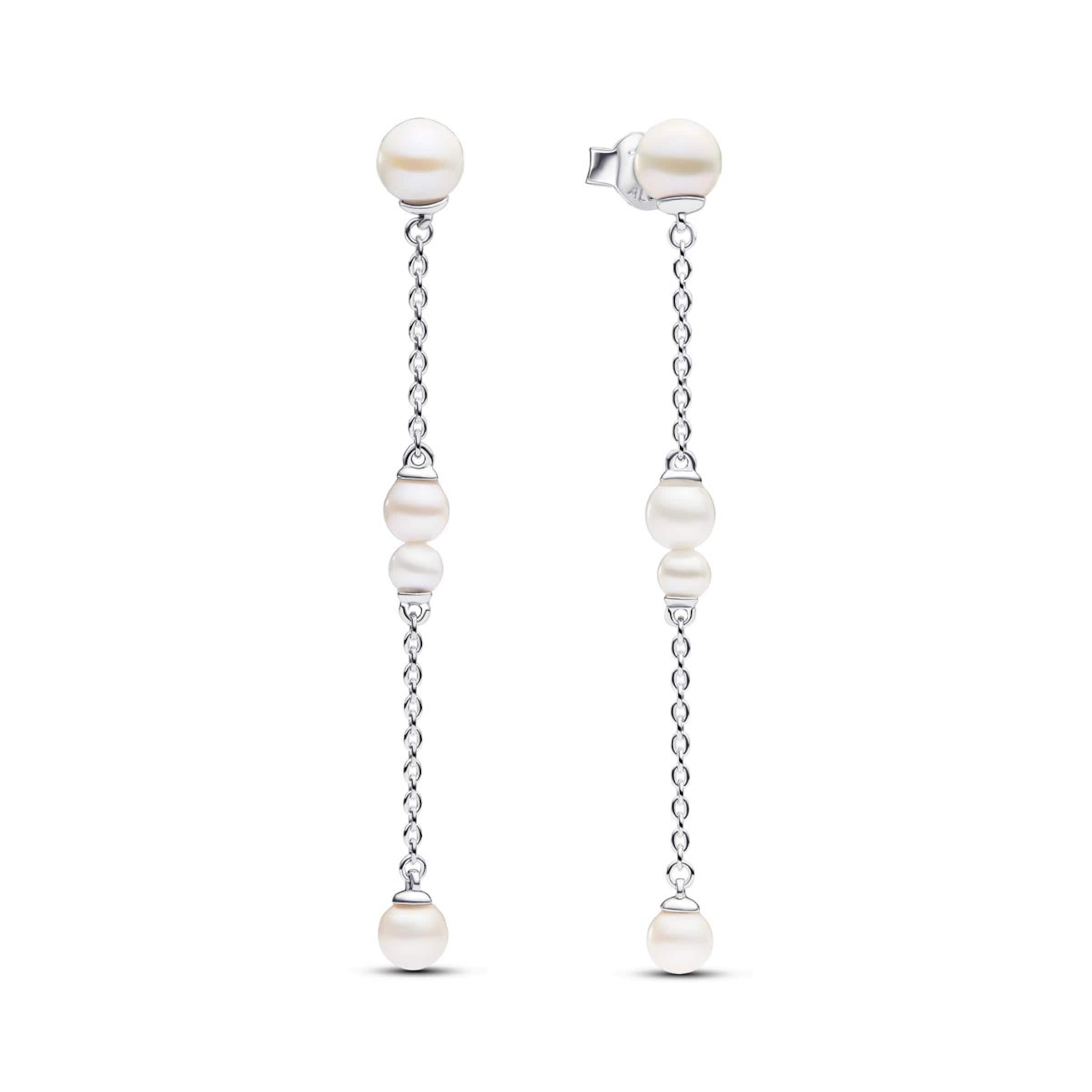 Pandora Earrings in Silver: front