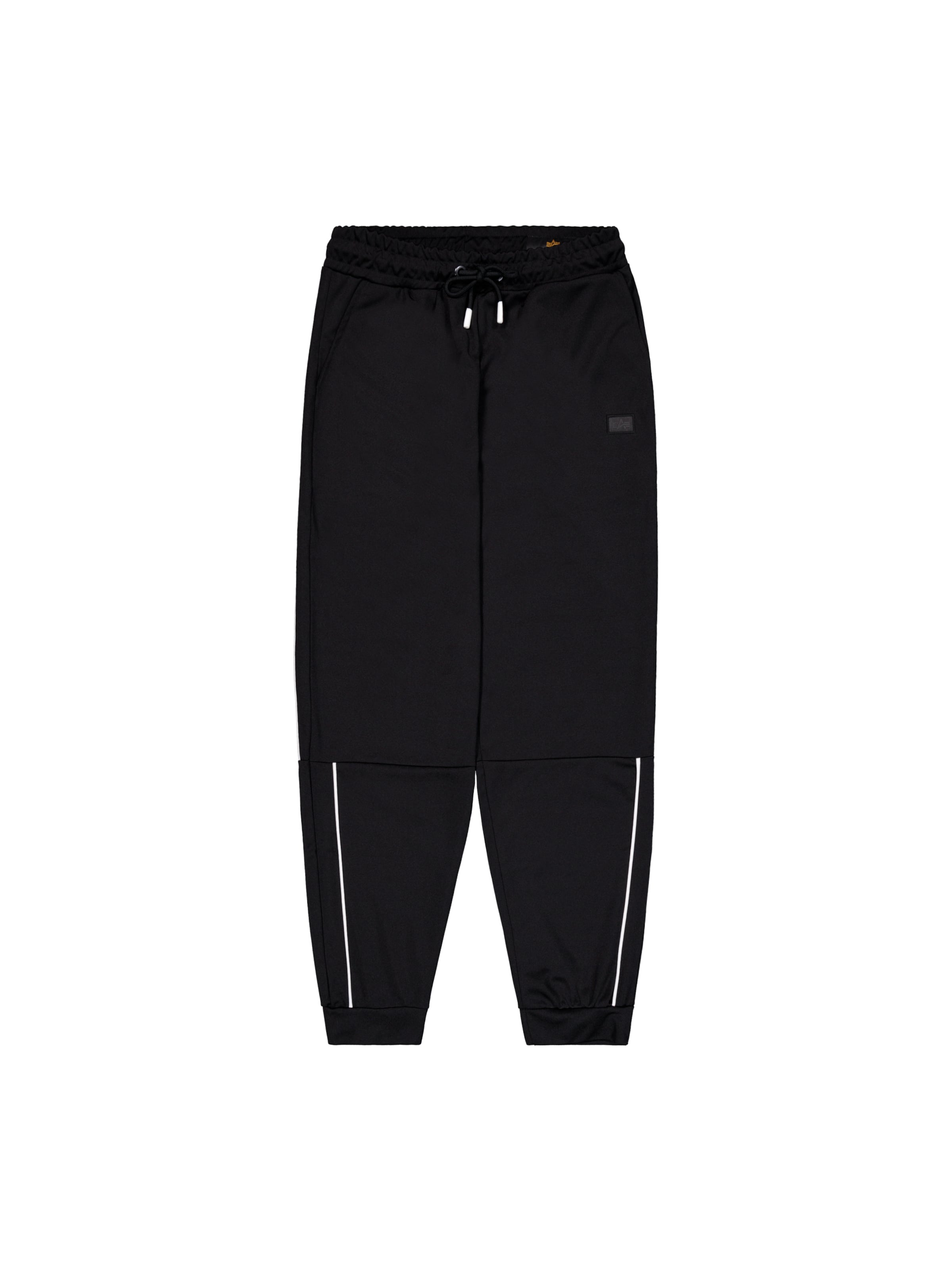 ALPHA INDUSTRIES Tapered Παντελόνι 'Essential' σε μαύρο: μπροστά