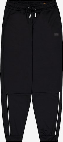 ALPHA INDUSTRIESTapered Hlače 'Essential' - crna boja: prednji dio