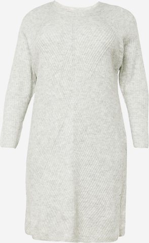 Robes en maille 'CAROL' ONLY Curve en gris : devant