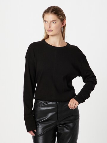 Nasty Gal Shirt in Zwart: voorkant