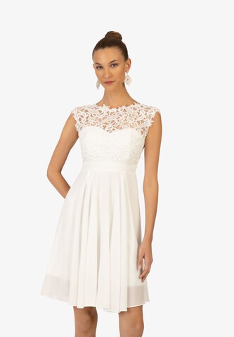 Robe de cocktail Kraimod en blanc : devant