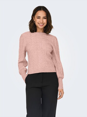 Pull-over 'ONLKATIA' ONLY en rose : devant